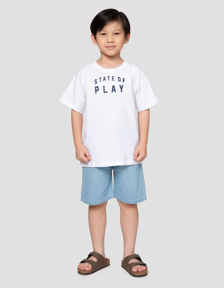 Little M State If Play Print Kaos Anak Laki-laki
