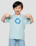 Little M Cut Sewn Waves Spot Print Kaos Anak Laki-laki