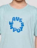 Little M Cut Sewn Waves Spot Print Kaos Anak Laki-laki