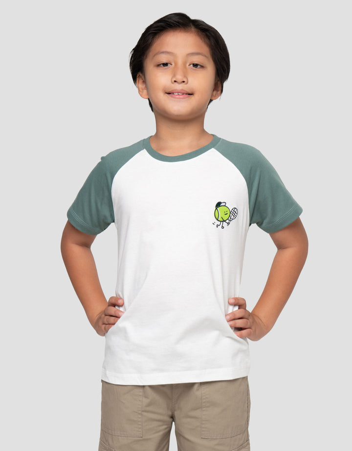 Little M Reglan Raket Kaos Anak Laki-laki