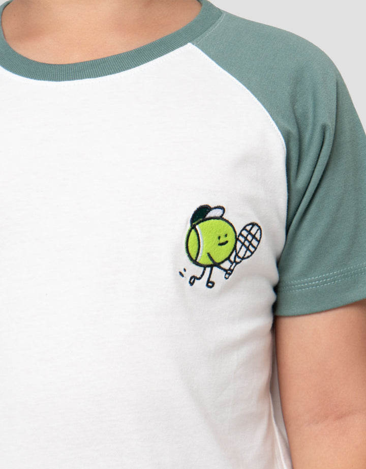 Little M Reglan Raket Kaos Anak Laki-laki