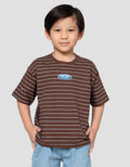 Little M Bear Team Print Kaos Oversize Anak Laki-laki
