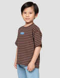 Little M Bear Team Print Kaos Oversize Anak Laki-laki