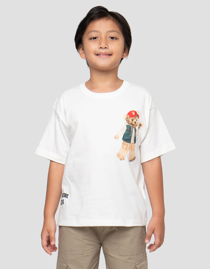 Little M Bear New York Kaos Oversize Anak Laki-laki