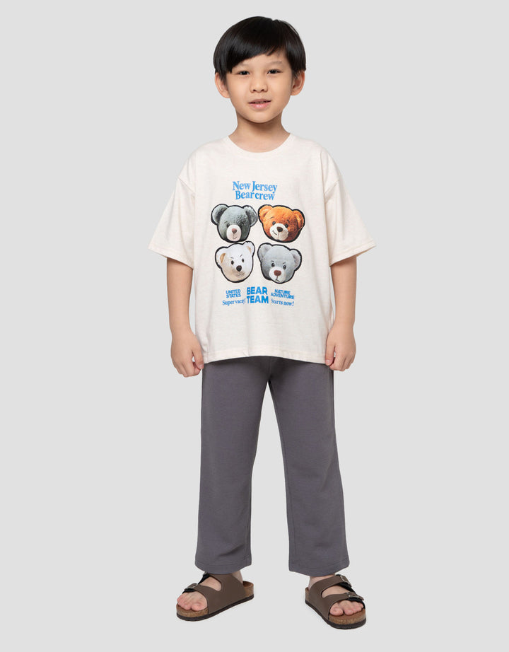 Little M Bear New York Kaos Lengan Pendek Anak Laki-Laki