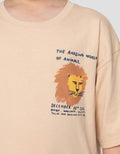 Little M Amazing World Of Animals Print Kaos Oversize Anak Laki-laki