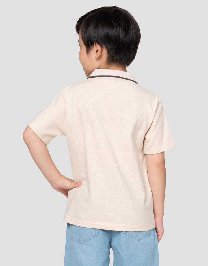 Little M Krah Rib Tex Slub Kaos Anak Laki-laki