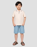 Little M Krah Rib Tex Slub Kaos Anak Laki-laki