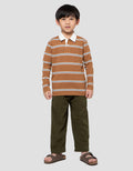 Little M Krah Salur Print Kaos Polo Anak Laki-Laki