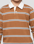 Little M Krah Salur Print Kaos Polo Anak Laki-Laki