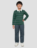 Little M Krah Salur Print Kaos Polo Anak Laki-Laki