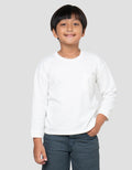 Little M Overall Texture Basic Rib Kaos Lengan Panjang Anak Laki-Laki