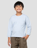 Little M Overall Texture Basic Rib Kaos Lengan Panjang Anak Laki-Laki