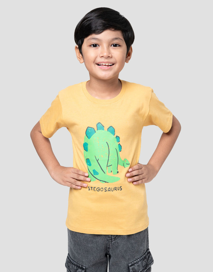 Little M Stegosaurus Kaos Anak Laki-laki