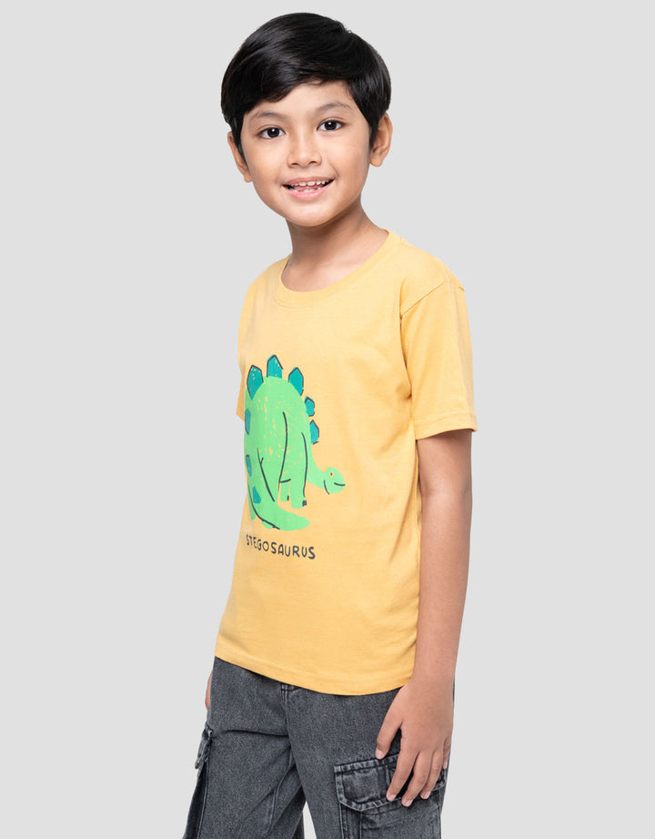 Little M Stegosaurus Kaos Anak Laki-laki