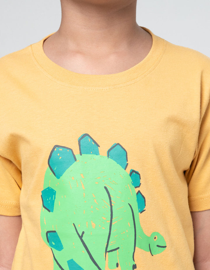 Little M Stegosaurus Kaos Anak Laki-laki