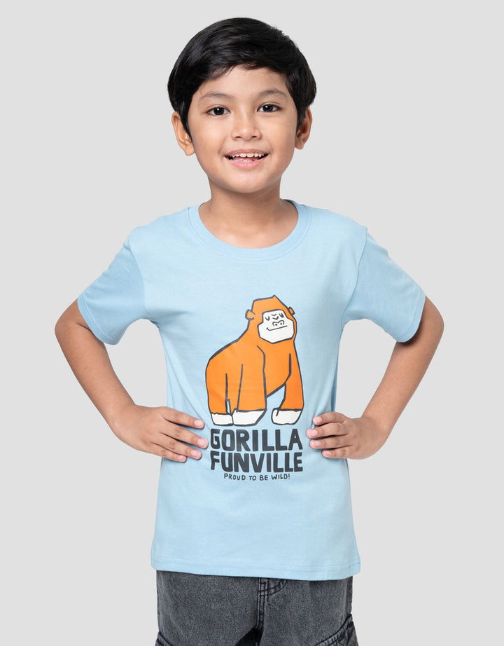 Little M Gorilla Kaos Anak Laki-laki