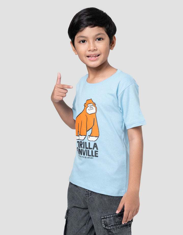 Little M Gorilla Kaos Anak Laki-laki