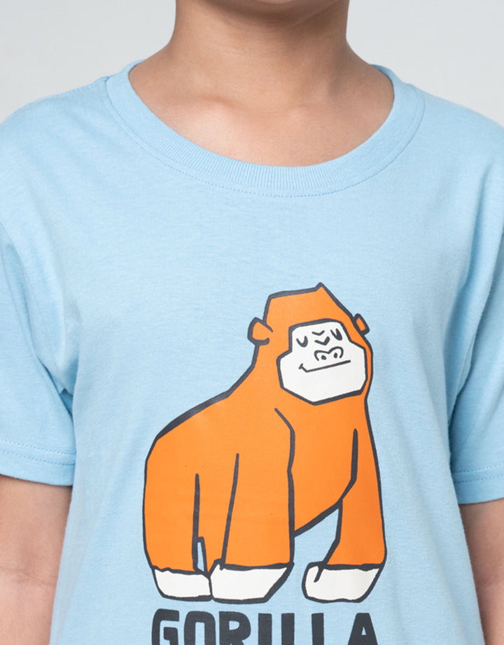Little M Gorilla Kaos Anak Laki-laki