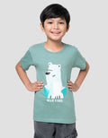 Little M Bear Vibes Kaos Anak Laki-laki