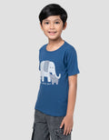 Little M Ktg Tex Wafel Kaos Oversize Anak Laki-laki