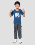Little M Ktg Tex Wafel Kaos Oversize Anak Laki-laki