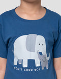 Little M Ktg Tex Wafel Kaos Oversize Anak Laki-laki