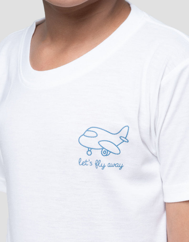 Little M Tc Plane Kaos Anak Laki-laki
