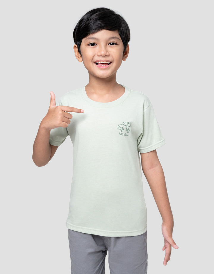 Little M Tc Lets Drive Kaos Anak Laki-laki