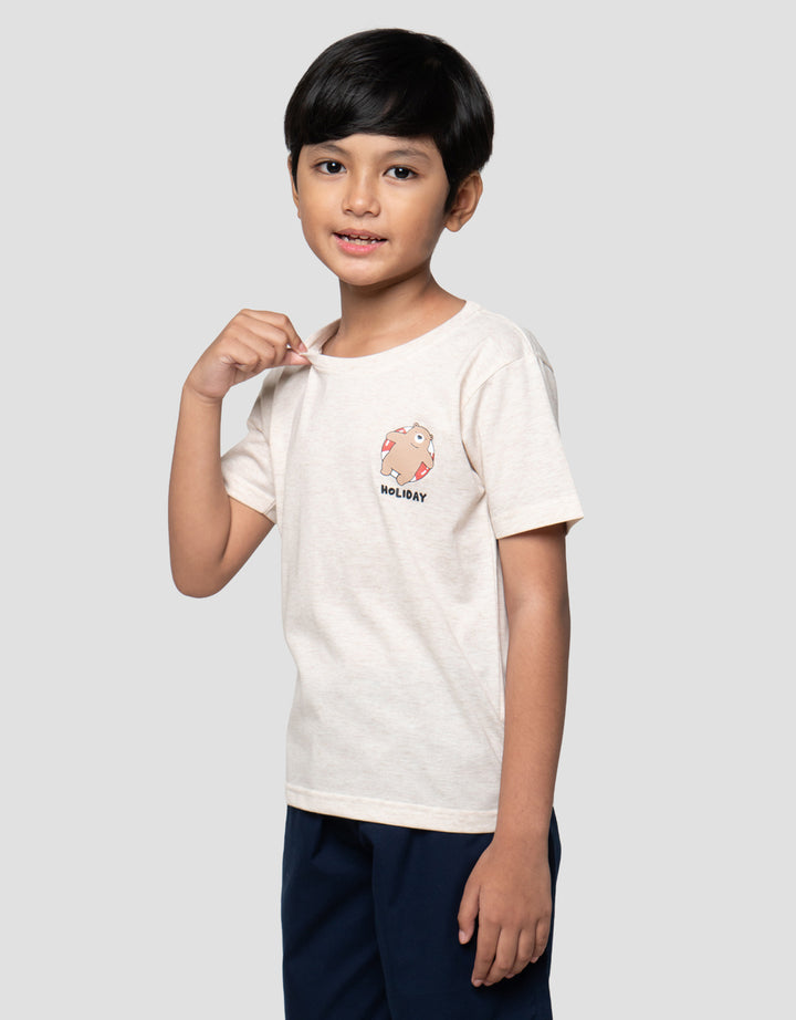 Little M Holiday Bear Kaos Anak Laki-laki