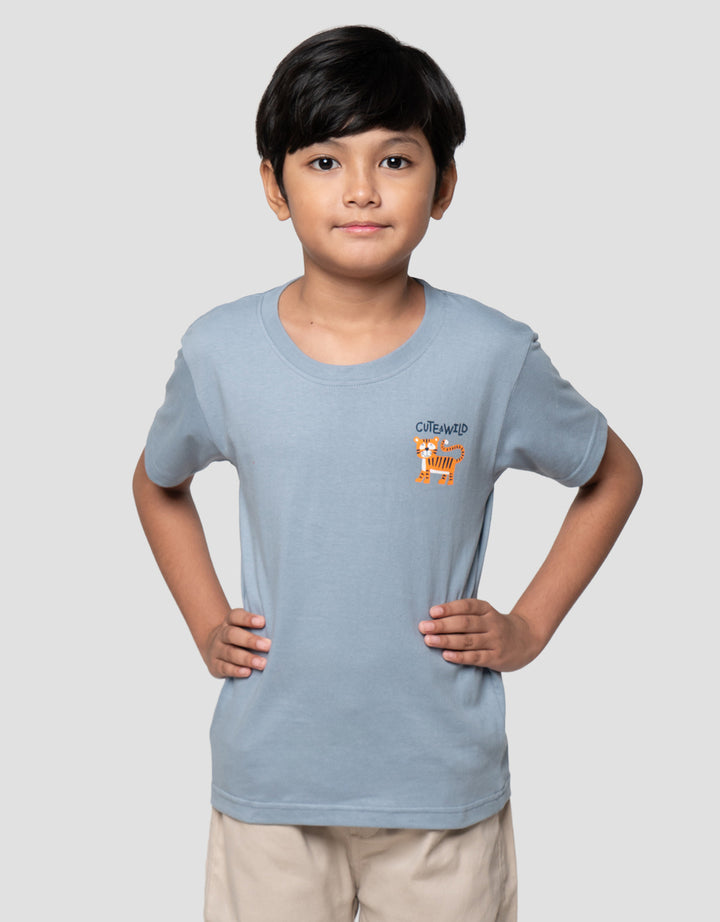 Little M Cute And Wild Tiger Kaos Anak Laki-laki