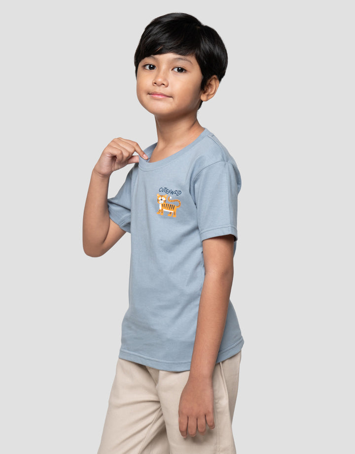 Little M Cute And Wild Tiger Kaos Anak Laki-laki