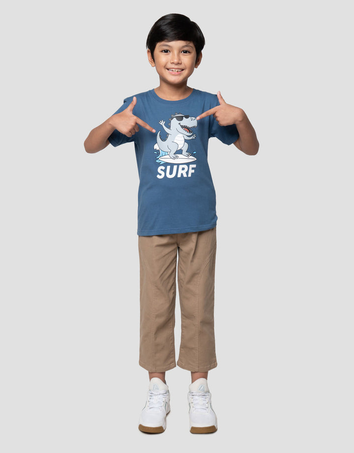 Little M Dino Surf Kaos Anak Laki-laki