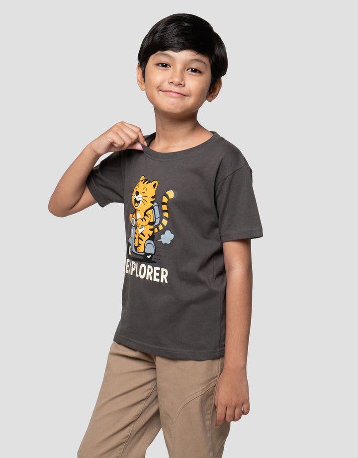 Little M Tiger Explorer Kaos Anak Laki-laki