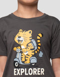 Little M Tiger Explorer Kaos Anak Laki-laki