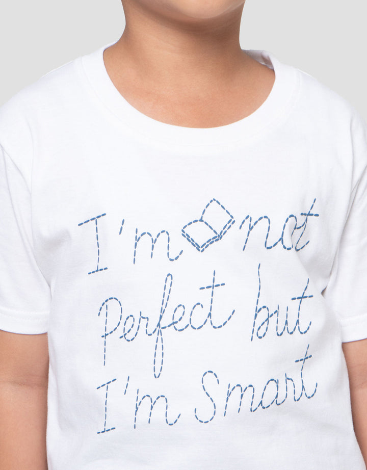 Little M Print Outline I Am Smart Kaos Anak Laki-laki