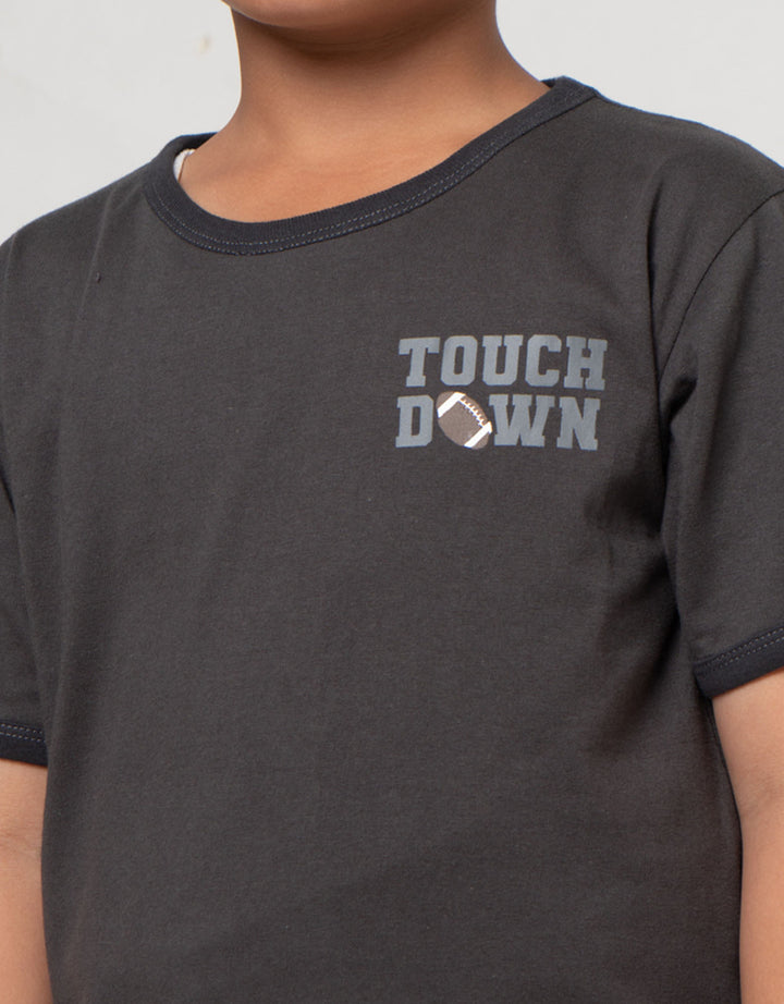 Little M Print Touch Down Kaos Anak Laki-laki
