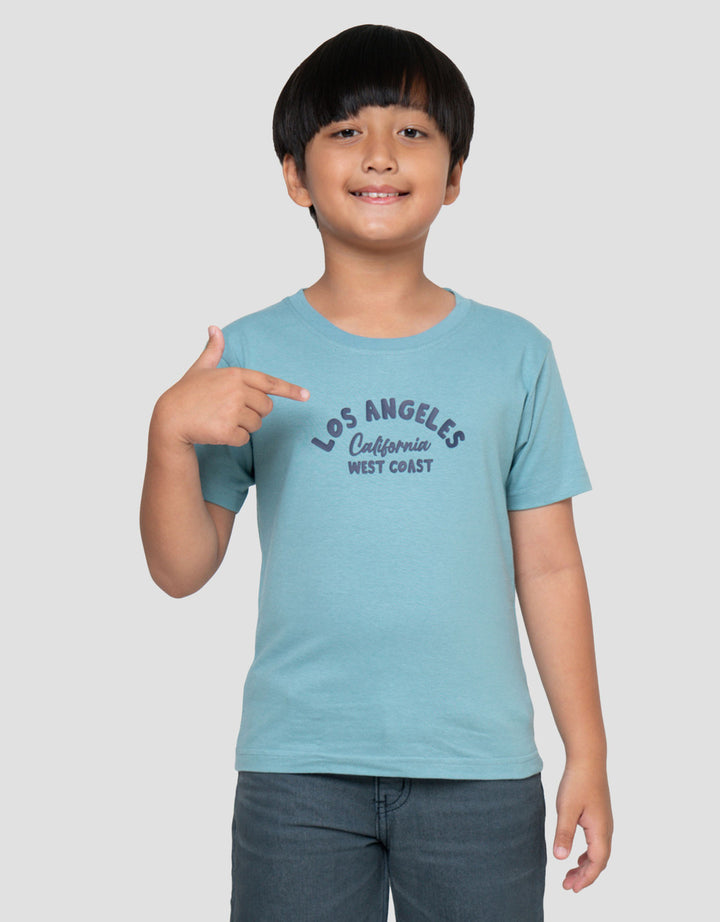 Little M Los Angeles Print Kaos Anak Laki-laki