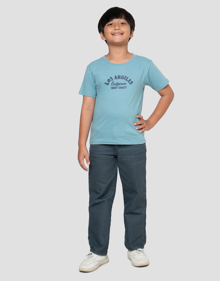 Little M Los Angeles Print Kaos Anak Laki-laki