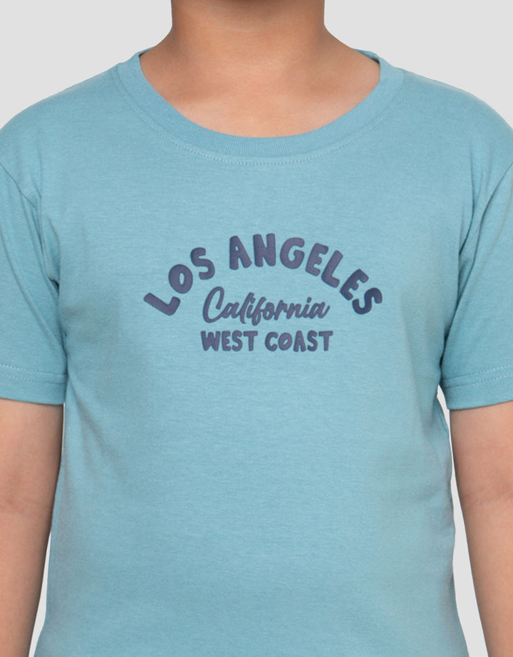 Little M Los Angeles Print Kaos Anak Laki-laki