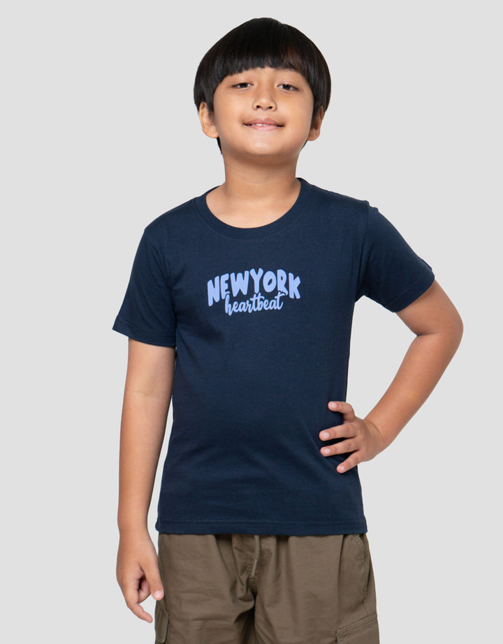 Little M Nyc Citys Print Kaos Anak Laki-laki