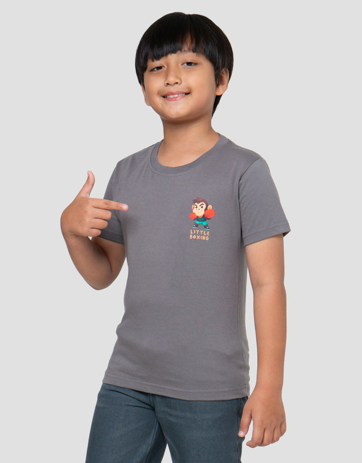 Little M Little Boxing Print Kaos Anak Laki-laki
