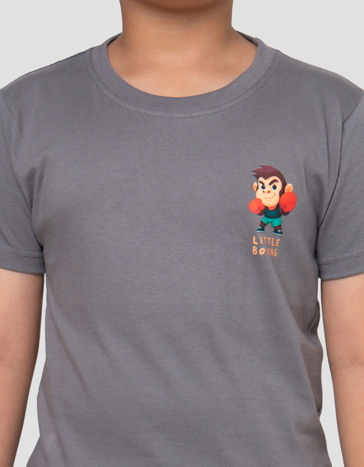 Little M Little Boxing Print Kaos Anak Laki-laki