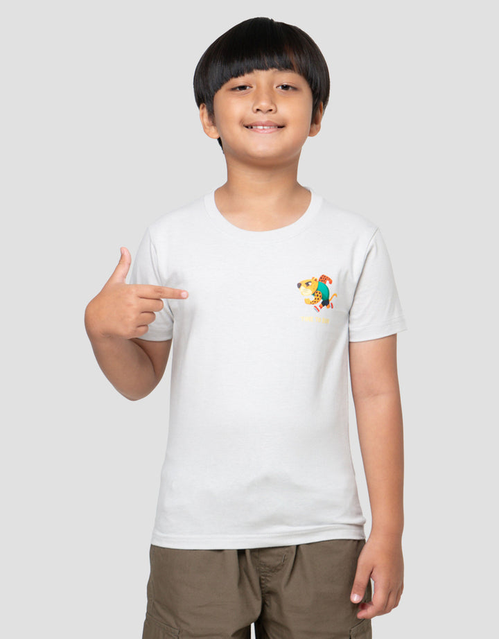 Little M Time To Run Print Kaos Anak Laki-laki