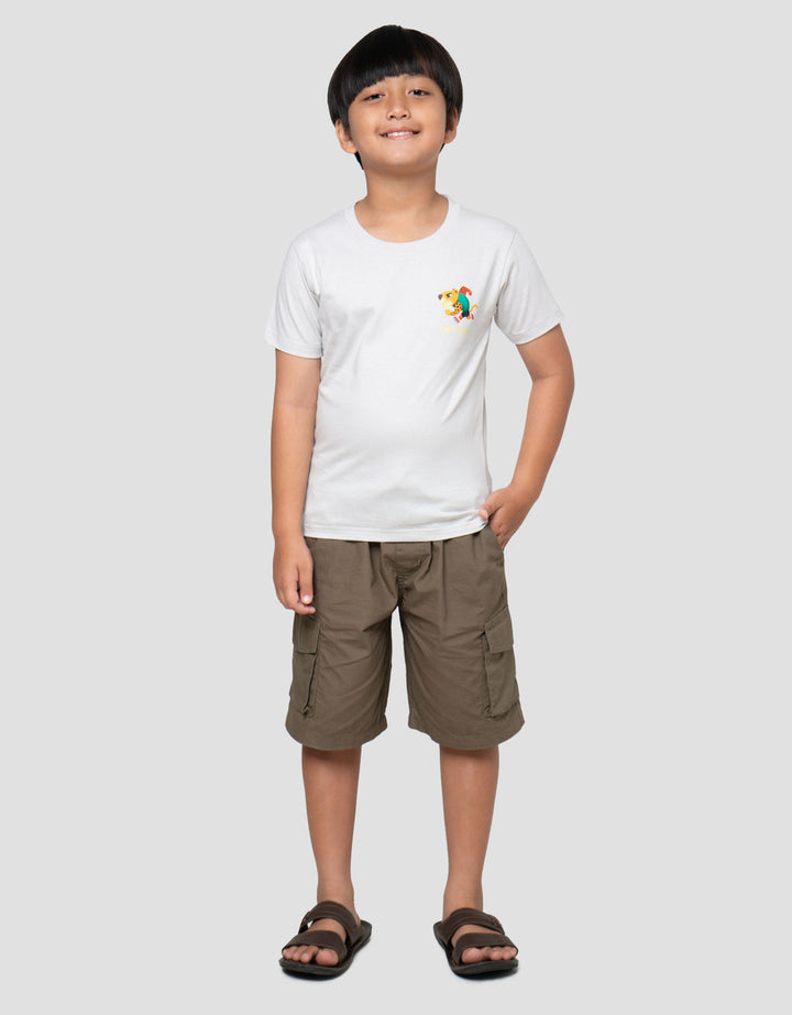 Little M Time To Run Print Kaos Anak Laki-laki