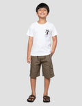 Little M Pinguin Brave Print Kaos Anak Laki-laki