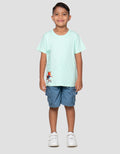 Little M Fox Soccer Print Kaos Anak Laki-Laki