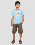 Little M Tiger Strike Print Kaos Anak Laki-laki