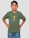 Little M Dino Print Kaos Anak Laki-Laki