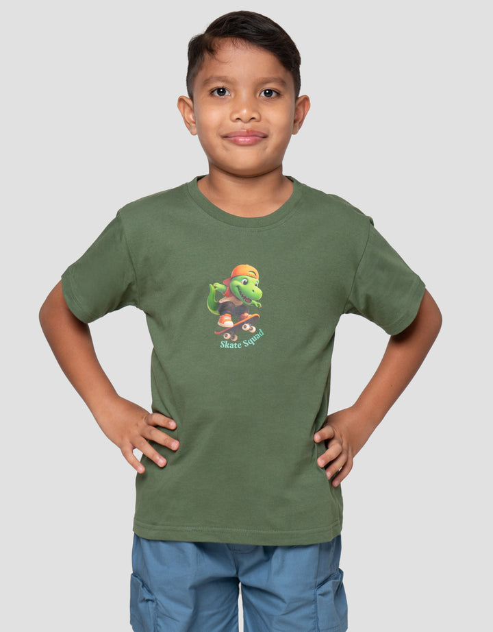 Little M Dino Print Kaos Anak Laki-Laki